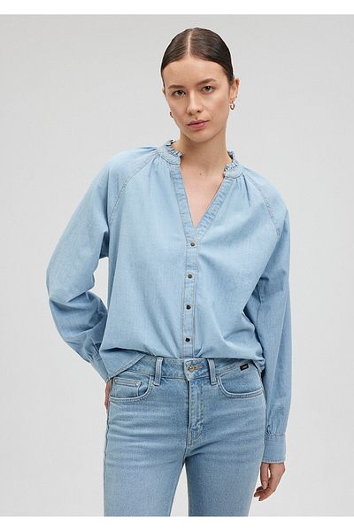 Mavi Cămașă din denim indigo cu croială obișnuită / croială obișnuită1210579-84184