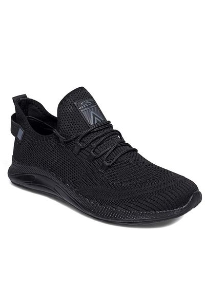 Kocamanlar Ayakkabı Pasomia 062 Knitwear Unisex Sports Shoes BLACK