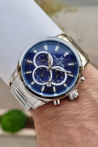 Daniel Klein Kadranı Lacivert Kordonu Gümüş Renk 24 Ay Garantili Fonksiyonlar...