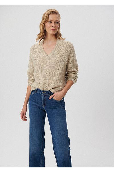 Mavi Beige Sweater Loose Fit / Loose Relaxed Fit1710365-85885