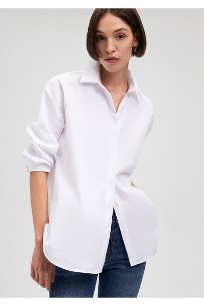 Mavi Cămașă oversize albă din poplin -1210675-620