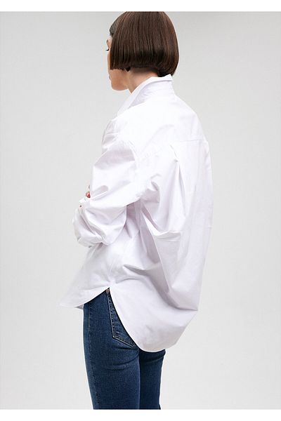 Mavi Cămașă oversize albă din poplin -1210675-620