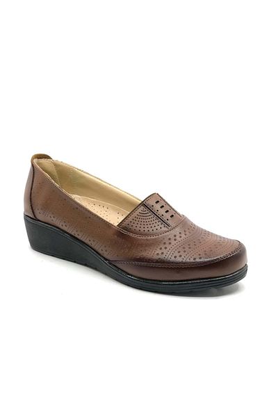 Kids Club Shoes Berfilla Dr.Tavsiyeli 100% Leather Mother's Women's Ballerina Shoes TABA