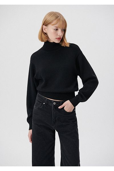 Mavi Black Sweater Crop / Short Cut 1710370-900
