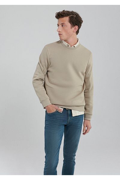 Mavi Φούτερ Crew Neck Beige Basic0610060-82393