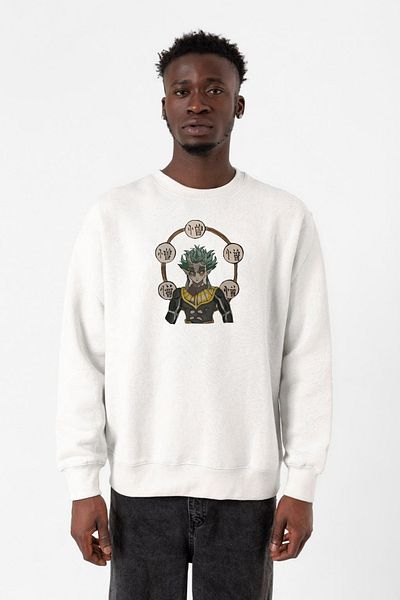 Tshirthane Φούτερ Demon Slayer Anime Hantengu Clone Λευκό ανδρικό φούτερ 2ip