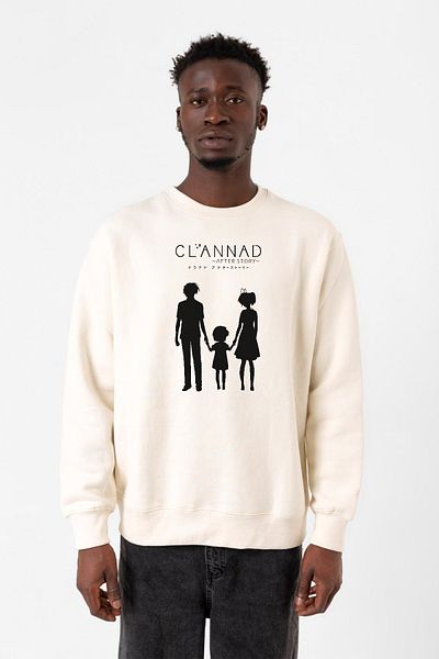 Tshirthane Ανδρικό φούτερ Clannad Anime After Story Ecru 2ip