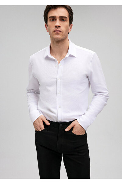 Mavi Λευκό πουκάμισο Slim Fit / Slim Fit0210810-620