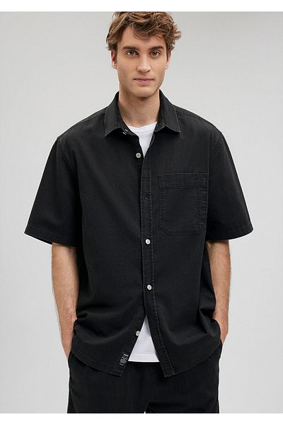 Mavi Μαύρο πουκάμισο Loose Fit / Loose Relaxed Fit0210822-900