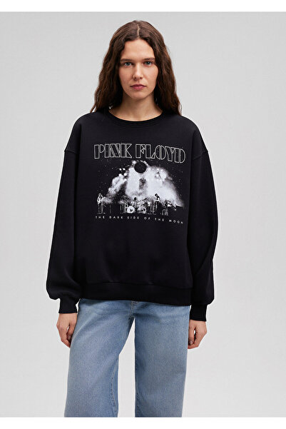 Mavi Pink Floyd Baskılı Siyah Sweatshirt 1S10113-900