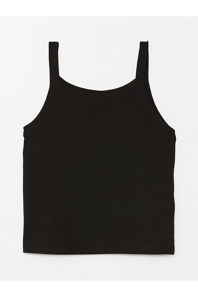 LC Waikiki Lcw Square Collar Basic Girl's Crop Tank Top