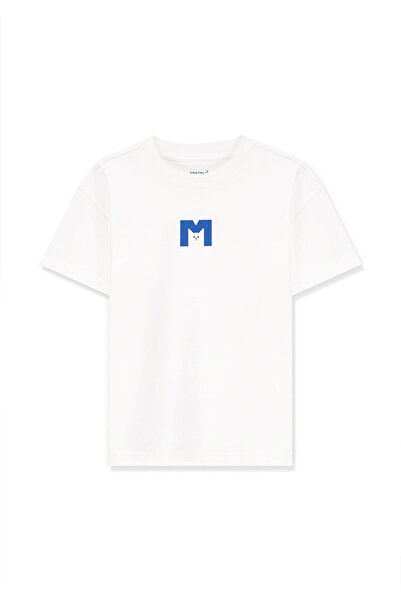 Mavi Biała koszulka M z nadrukiem kota, luźny krój / luźny krój 7610168-70057