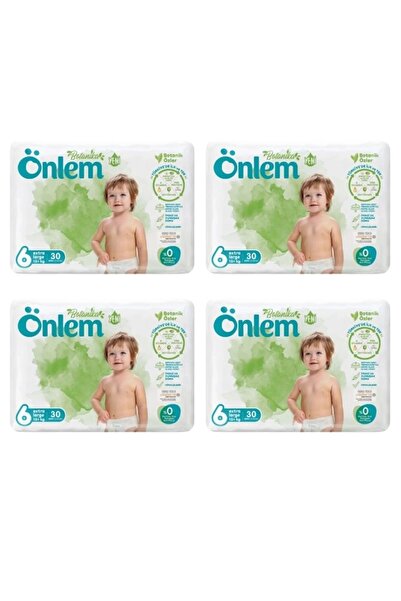 ÖNLEM Botanika 6 Beden Çocuk Bezi İkili Jumbo X-Large 30 Lu x 4 Adet