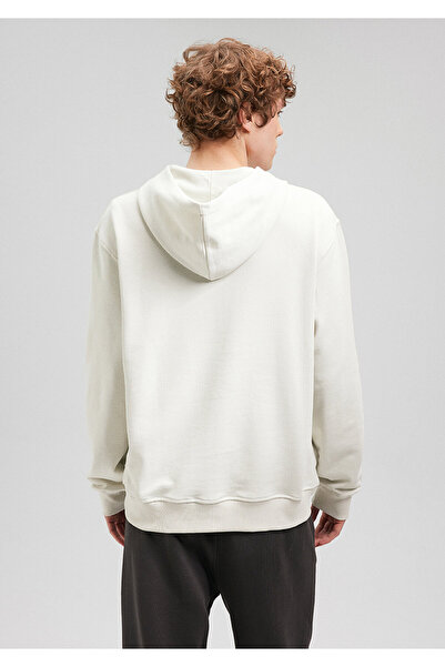 Mavi Kapüşonlu Bej Basic Sweatshirt 0s10128-71618
