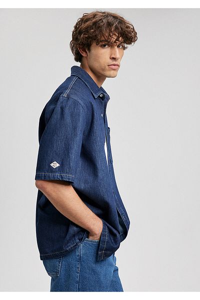 Mavi Cămașă de jeans Oslo MV91 Street Rinse - Oversize cu croiala largă0210289-87157