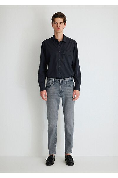 Mavi London All Blue Hellgraue Jeanshose 0010172-87655