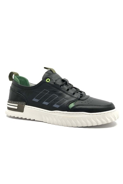 Kids Club Shoes James Franco 9180 Deri Casual Sneaker Erkek Ayakkabı SİYAH