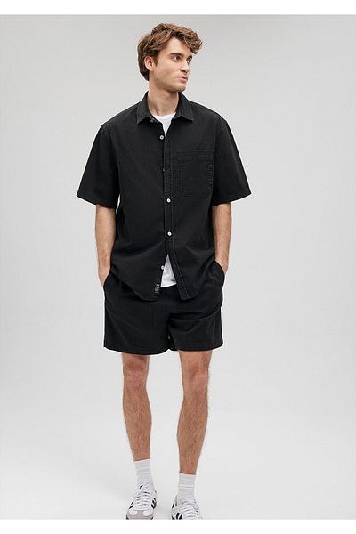 Mavi Μαύρο πουκάμισο Loose Fit / Loose Relaxed Fit0210822-900