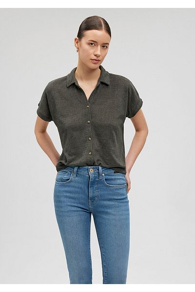 Mavi Lux Touch Grünes Polo-T-Shirt Standard1612142-71598