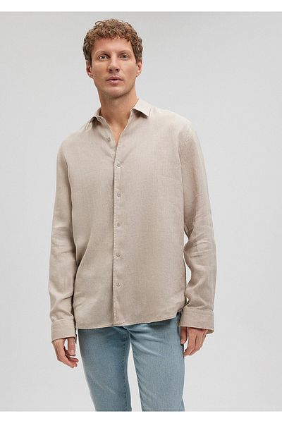 Mavi Beige Linen Shirt Regular Fit / Regular Cut0210492-82393