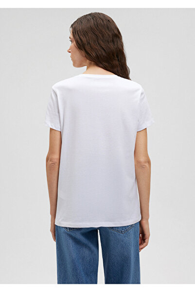 Mavi Beach Printed White T-Shirt Slim Fit / Slim Fit1612409-620