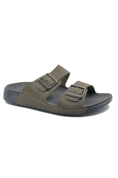 Kids Club Shoes Aryan 80-955 Dr. Προτεινόμενες Ορθοπεδικές Ανδρικές Παντόφλες Πράσινες