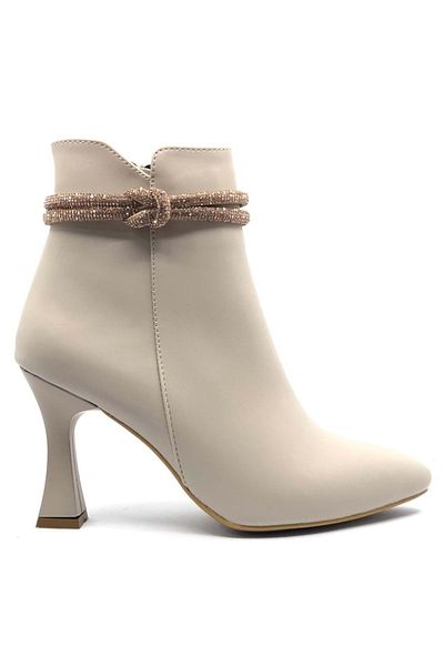 Kids Club Shoes Feles Knot Stone Λεπτομερείς Γυναικείες Μπότες με τακούνι Κύπελλο ΜΠΕΖ