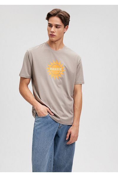 Mavi Paradise Printed Brown T-Shirt - Loose Fit0612057-80656