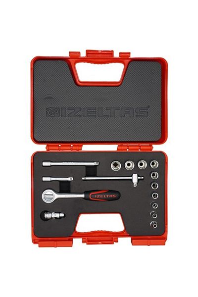 İzeltaş Izeltası 1/4'' Under Corner Socket Wrench Set - 15 Pieces