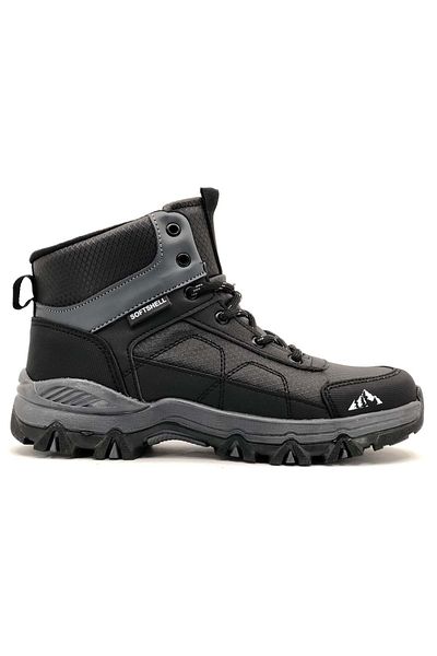 Cool Alfa Black Rubber Sole Non-Slip Softshell Outdoor Boots