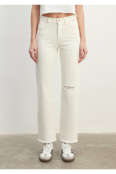Mavi Barcelona College White Jean Trousers -101047-86438