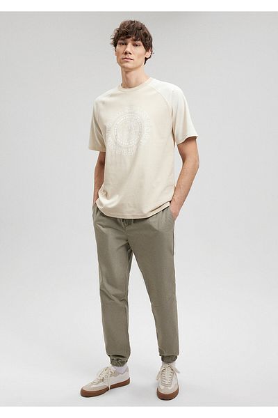 Mavi Looked Beige T-Shirt Loose Fit / Loose Relaxed Fit0612065-70039