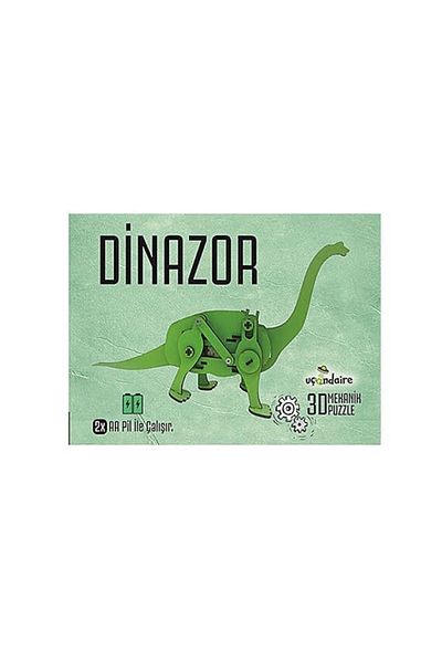 Uçandaire Dinosaur Mechanical 3d Puzzle Wooden Educational Toy