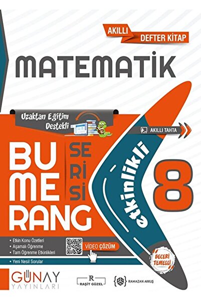Günay Yayınları 8. Sınıf LGS Bumerang Serisi Matematik Soru Bankası / Kolekti...