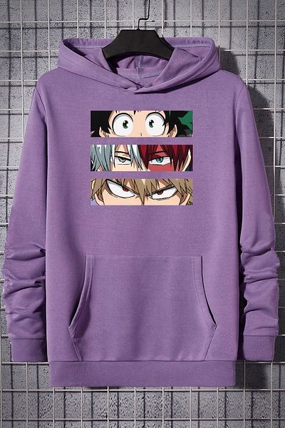 uyguntarz Unisex φούτερ Makima Hugging Denji printed