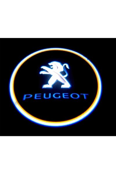 Genel Markalar Peugeot Araçlar Için Pilli Yapıştırmalı Kapı Altı Led Logo