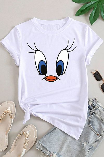 uyguntarz Tweety Printed Unisex T-shirt