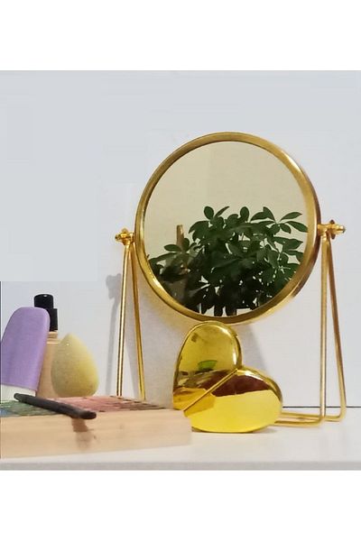 mifabrica Metal Gold Makeup Mirror Mother's Day Gift