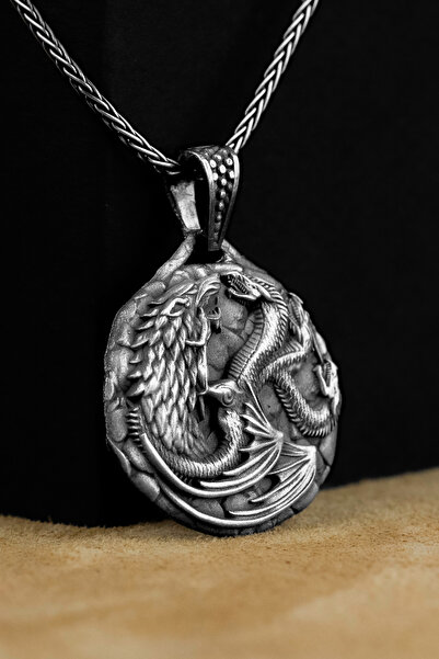 Savis Silver Game Of Thrones Targeyen Ejderhası 925 Ayar Gümüş Kolye