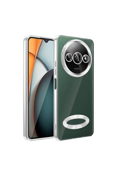 ZM STORE حافظة متوافقة مع هاتف Xiaomi Redmi A3 4G 2024 مع شعار حماية الكاميرا...
