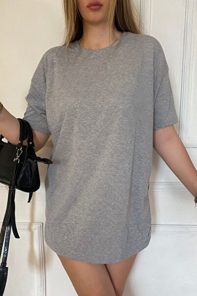 Drippy Ženska Oversize kroj Lepog pada majica kratkih rukava od čvrstog mater...