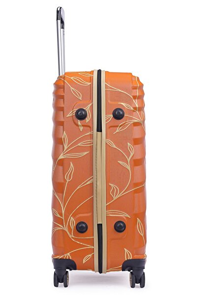 Wexta Wx-300 Yaprak Baskılı Büyük Boy Valiz / Seyahat Bavulu