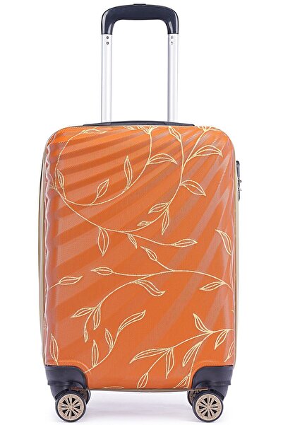 Wexta Wx-300 Yaprak Baskılı Kiremit 3'lü Set Valiz / Seyahat Bavulu