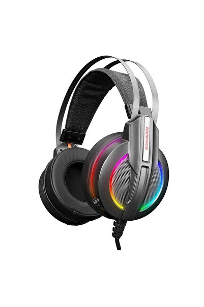 Rampage Rm-k6 Stark Usb 7.1 Double Rgb Efekt Metalik Gri Surround Gaming Oyun...