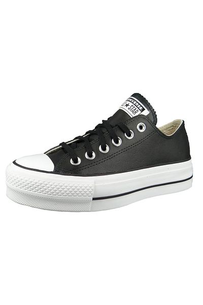 converse Chucks Schwarz 561681C Chuck Taylor All Star LIFT OX Černá Černá Bílá