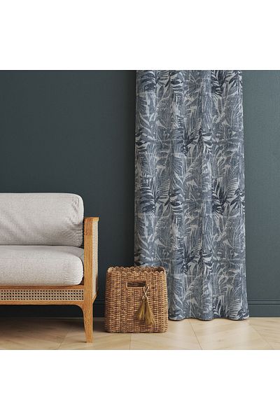 MUN HOME Ψηφιακή τυπωμένη κουρτίνα σκηνικού μονόφυλλο 140 x 260 cm με ραμμένες άκρες