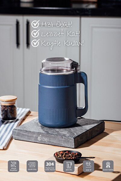 Liçi Lc-cg01 250w Paslanmaz Çelik Bıçak 500ml Pirinç Tuz Karabiber Değirmeni ...