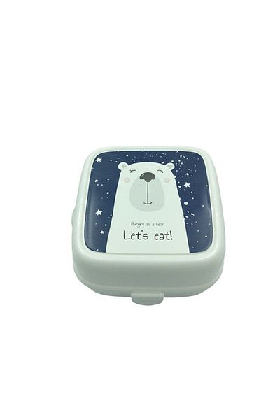 Gondol White Lockable 3 Compartment Lunch Box Children's Breakfast Student School Picnic Meal Bag