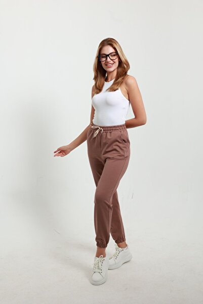 TKT Γυναικείο χτενισμένο βαμβακερό φούτερ - Ελαστικό πόδι