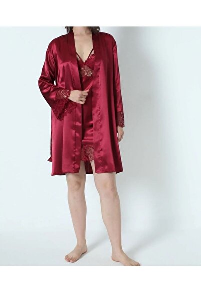 ROZELT Burgundy Satin Women's Bridal Dowry Set - 6 Pieces 8Rozelt670